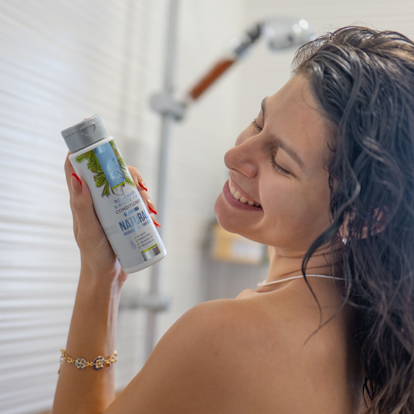 Natural Hair Conditioner with oil of Rosemary and White Fir - intensive nourishing care for every hair type