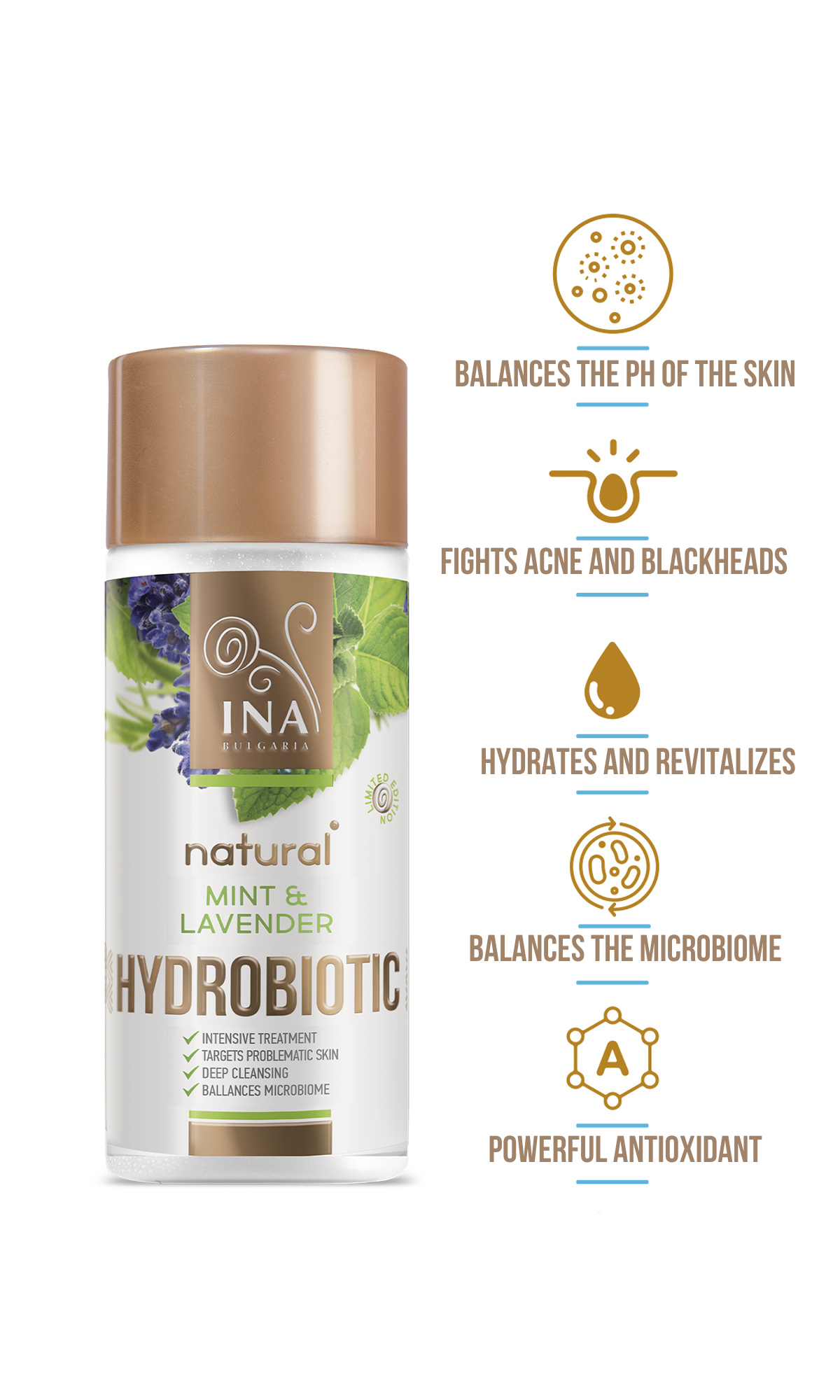 Hydrobiotic - Lavender & Mint - intensive care for Acne