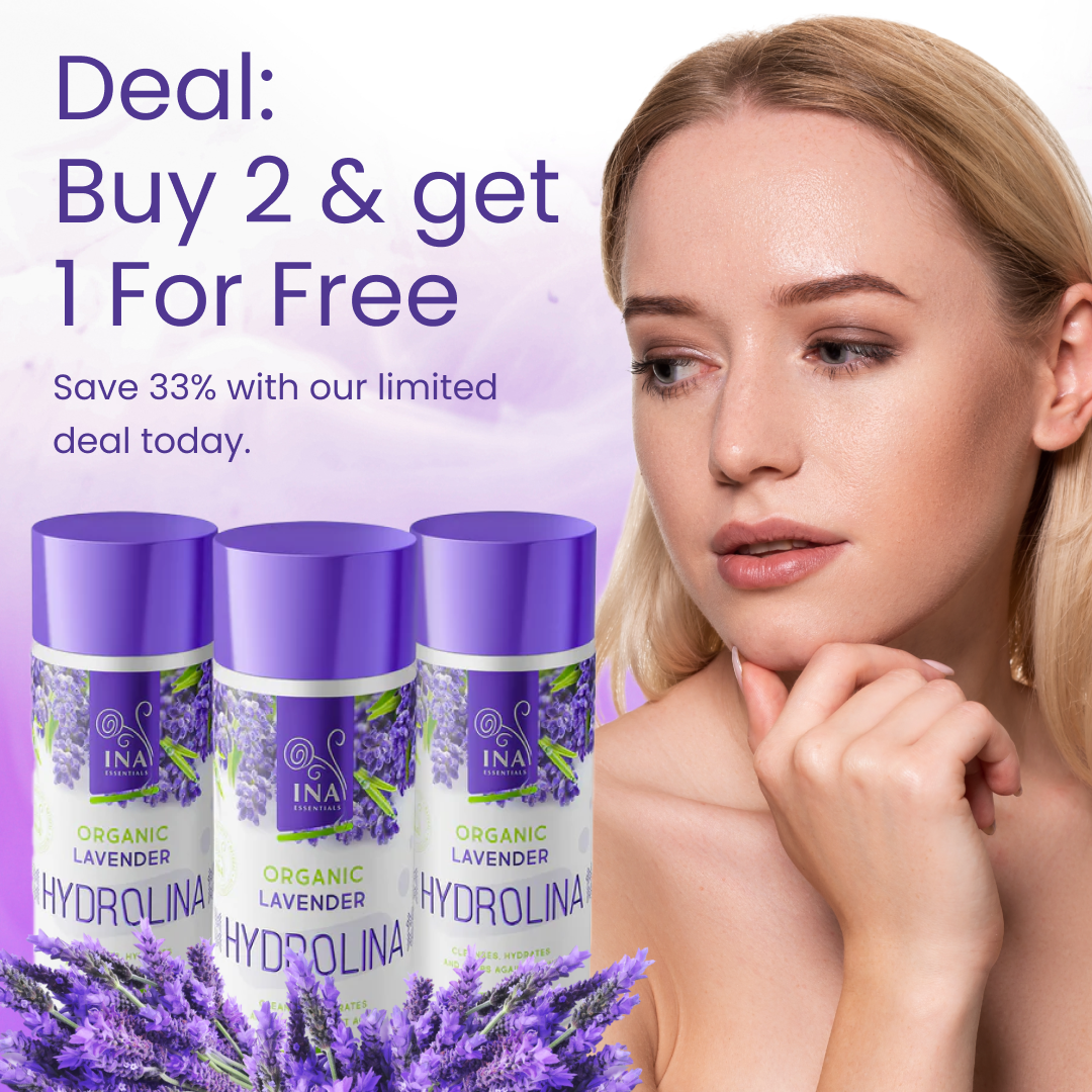 3x Organic Lavender water - Hydrolina for Acne