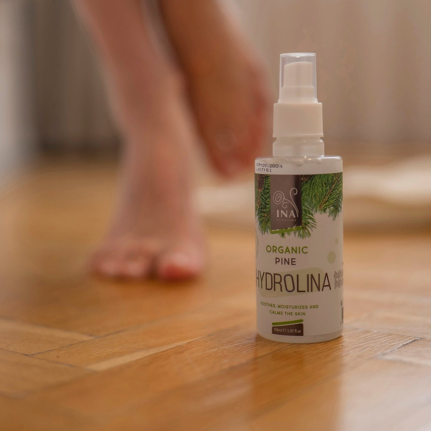 + Gift Organic White Pine Water - Hydrolina - Spray for skin Fungus and smelly feet