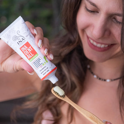 + Gift Natural Fluoride-Free Toothpaste Ina Dent-All