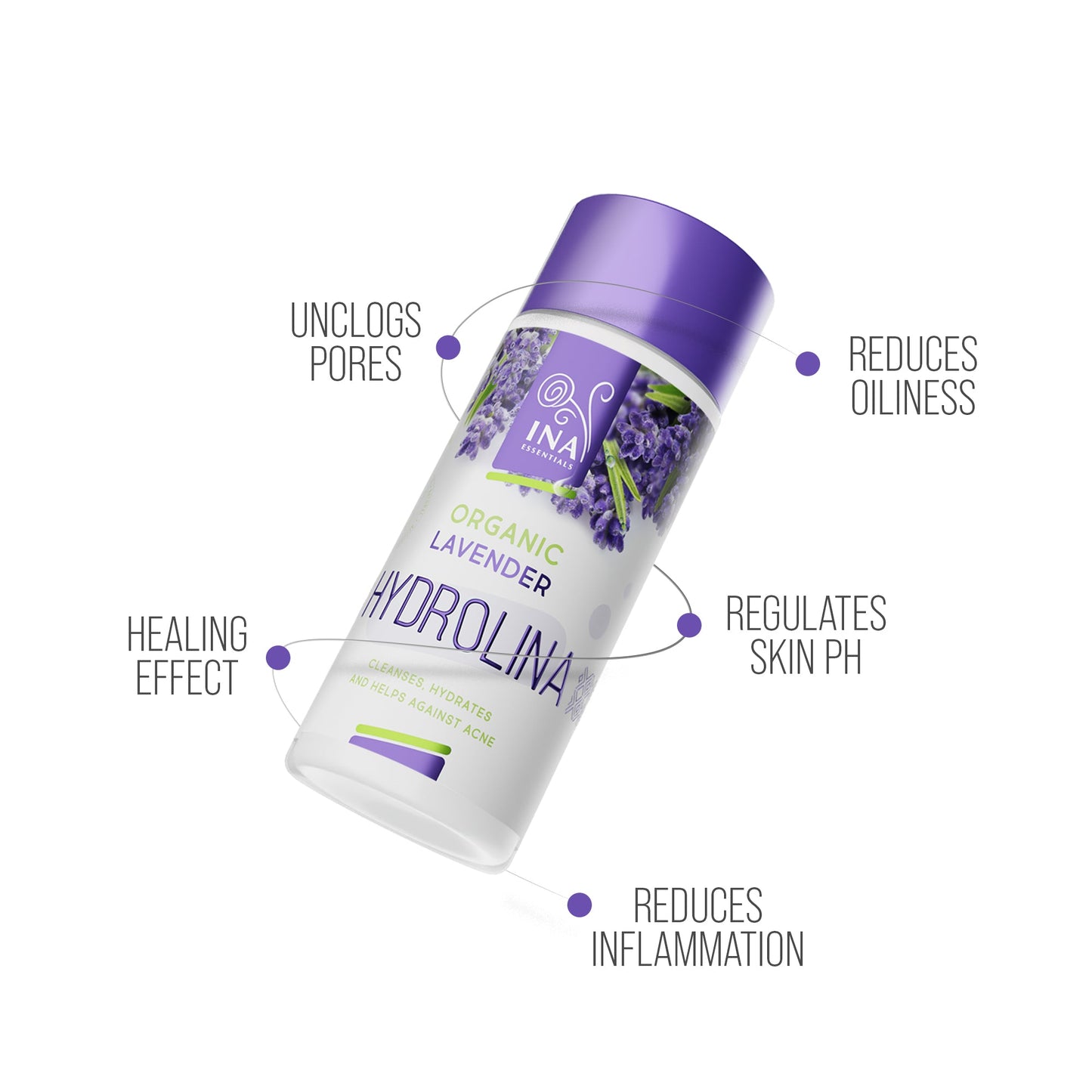 Promo Set 3 Organic Lavender water - Hydrolina for Acne