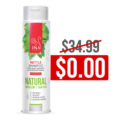 + Gift Natural Wild Nettle Shampoo for Hair Loss