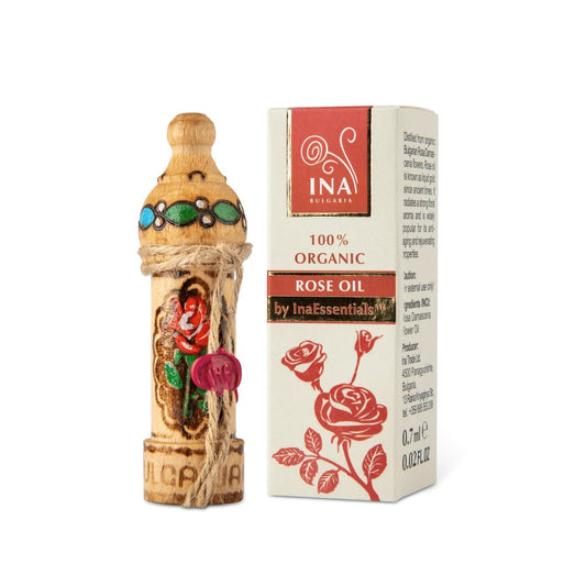 Organic Rose Essential Oil - Rosa Damascena oil