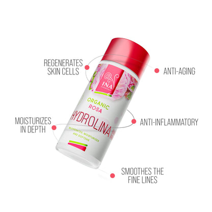 Organic Rose Water - Hydrolina for Dry skin